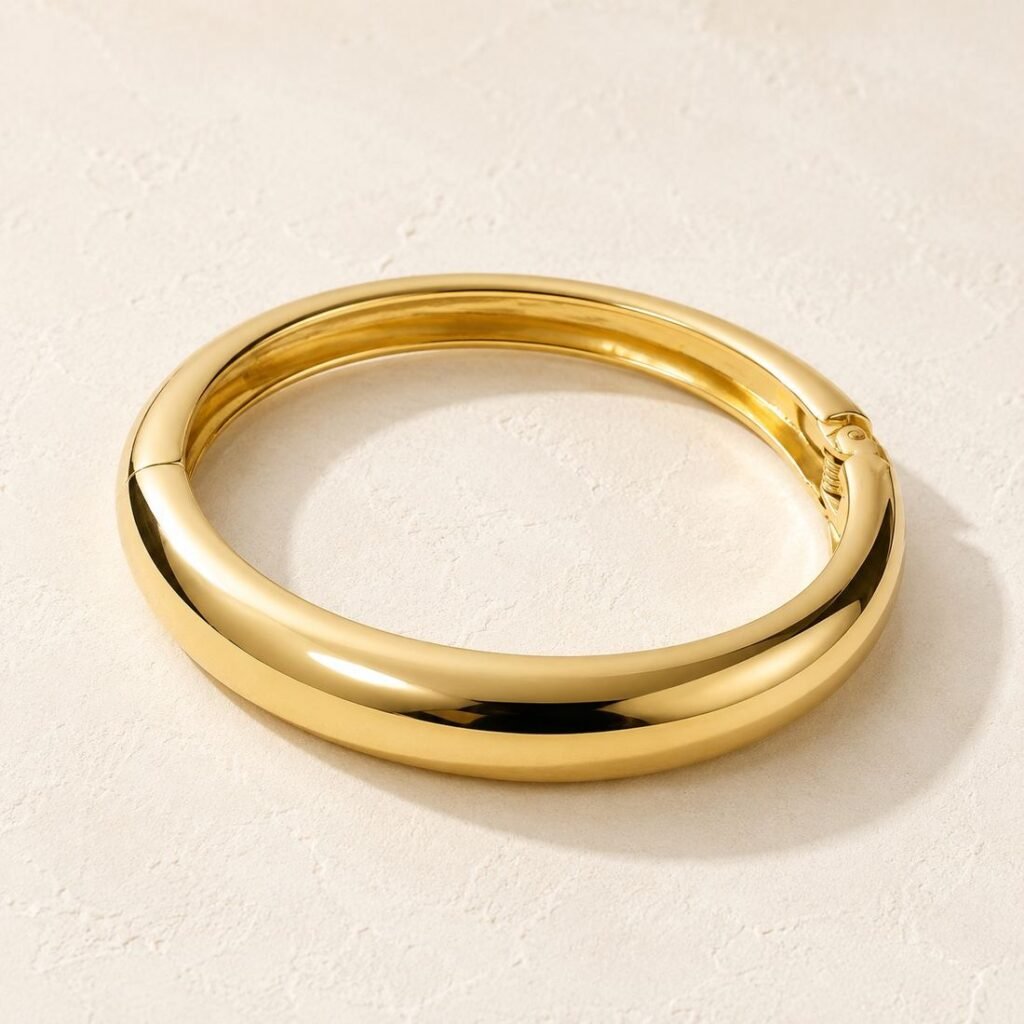 Brazalete liso dorado