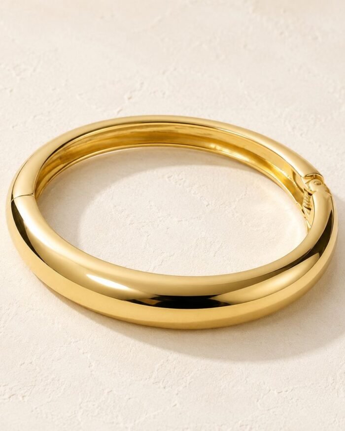 Brazalete liso dorado